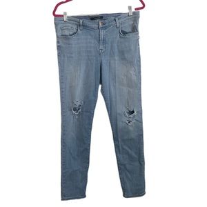 J Brand Mid Rise Skinny Distressed Women’s Jeans 32
